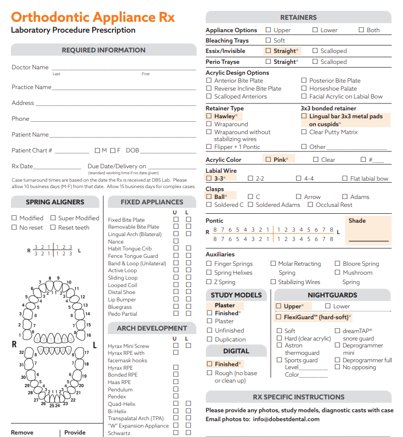 Orthodontic Appliance Rx PDF